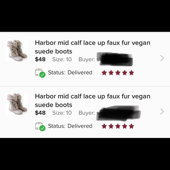 Harbor mid calf lace up faux fur vegan suede boots - Picture 5 of 6